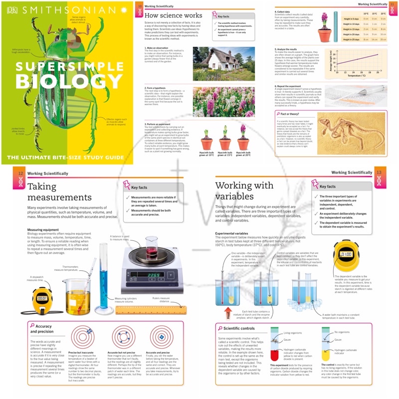 Smithsonian Supersimple / Super Simple Maths Biology Chemistry Physics - Buku Biologi Kimia Fisika-Biology