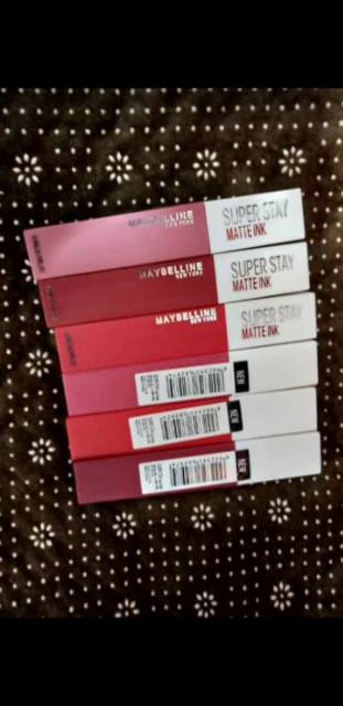 ( ECER ) LIPCREAM MAYBELINE BARCODE / Lipcream Maybelline Superstay Barcode HARGA JUAL PER PC