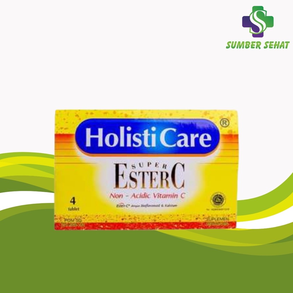 HOLISTICARE ESTER C STRIP 4 TABLET