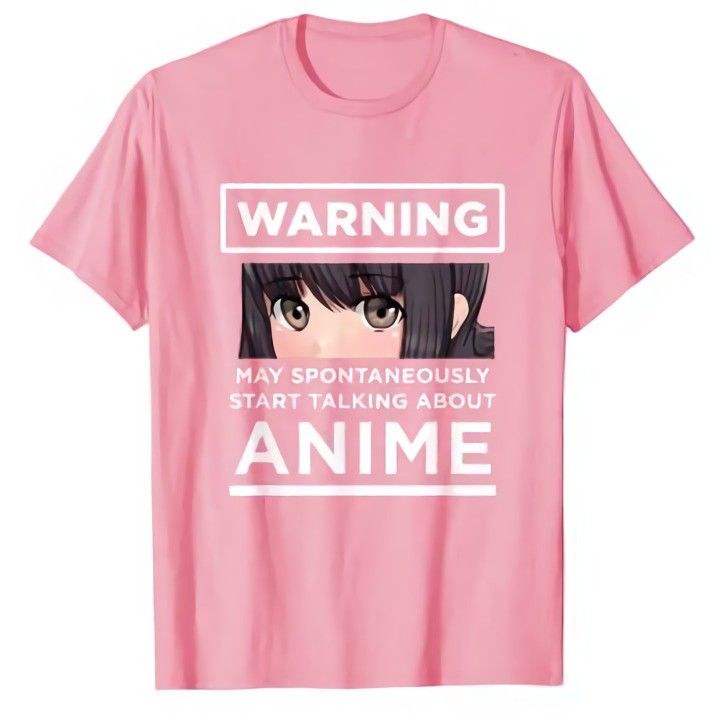 Tshirt Warning Kawaii Eyes Girl Anime Kirei