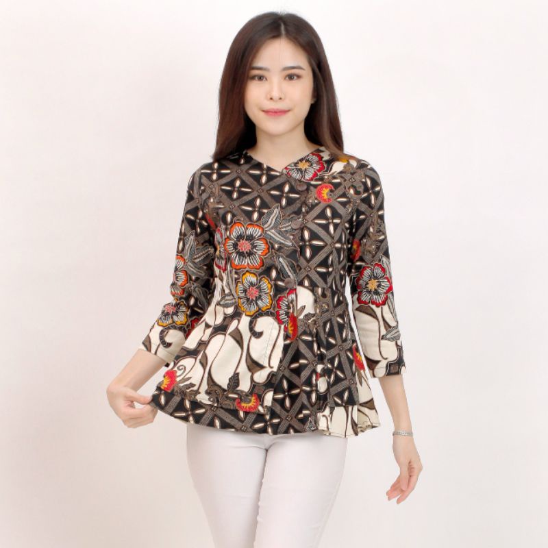 Batik wanita - Atasan blouse batik wanita fashion 184 SG-BLACK B