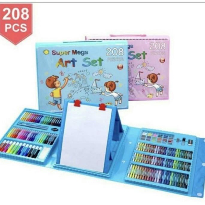 

Crayon Anak Set Isi 208 Pcs / Alat Lukis Anak Set Pensil Warna Crayon