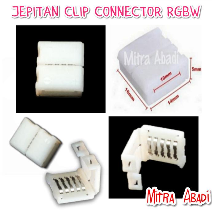 

Clip / Klip Connector / Konektor Jepit for LED Strip RGBW 5 PIN