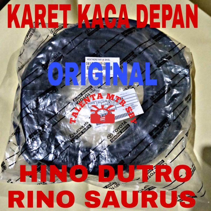 ORIGINAL KARET KACA DEPAN HINO DUTRO DAN RINO SAURUS