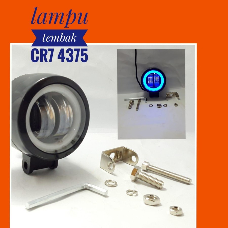 Lampu Tembak Cwl - Lampu Tembak Daymaker Mini Bulat kotak - Lampu Sorot Ring kotak - lampu sorot lensa 4D motor universal matic bebek kopling touring