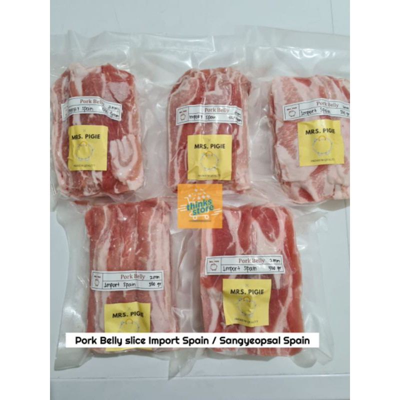 

Pork belly slice - IMPORT SPAIN / Samgyeopsal SPAIN - Samcan Slice Import - DAGING BABI