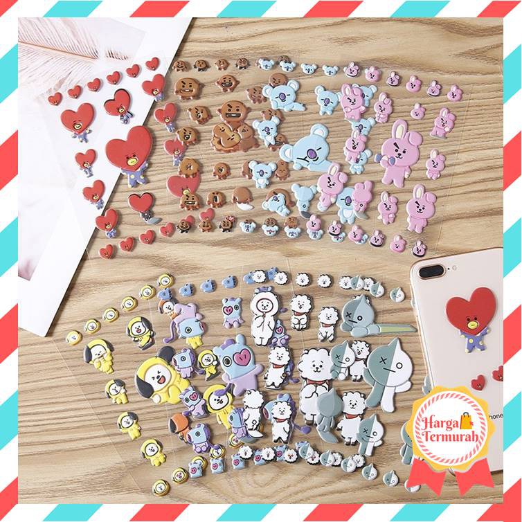 

Harga Temurah - 460 Sticker 3D Karakter KPOP Korea / Tempelan Sticker Cartoon / Stiker Dekorasi