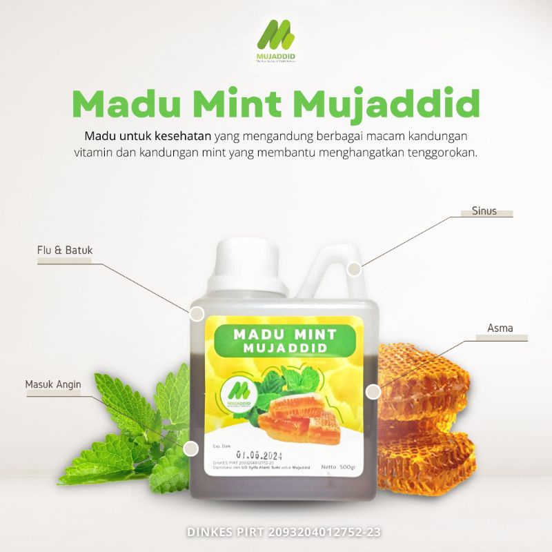 

Madu Mint by Mujaddid | Madu Perisa Mint Segar dan Tidak Eneg # 500gr