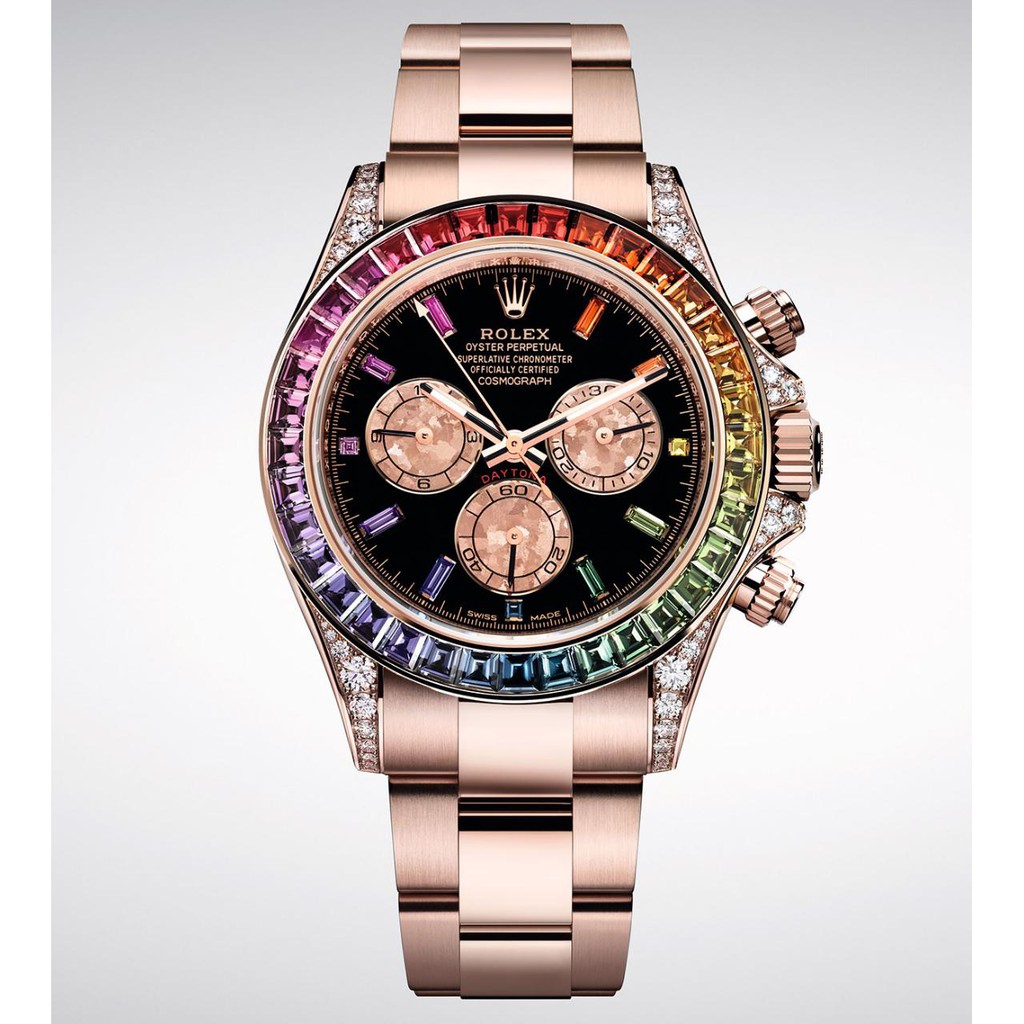 Rolex_Daytona Diamond Rainbow Man Japan Machine Garansi 1th Stainless Anti Gores