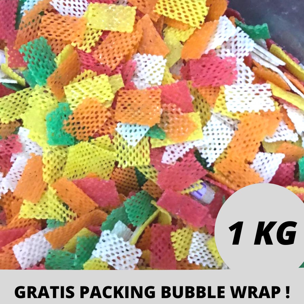 KERUPUK SEBLAK MENTAH / KRUPUK KERING / KERIPIK ANEKA KERUPUK TARO WARNA / TARO WARNA WARNI 1 KG
