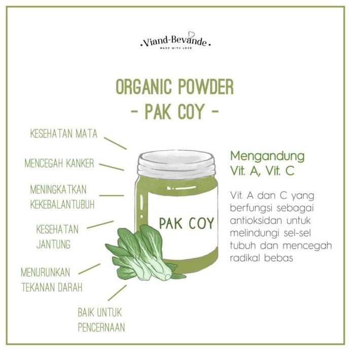 

Viand-Bevande Pak Coy Organic Powder Diskon!! R23A