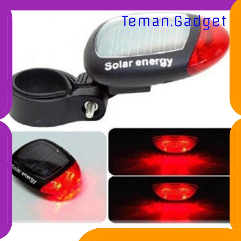 TG-IB359 SOLAR BICYLE TAILLIGHT WARNING LIGHT / LAMPU RAMBU SEPEDA - 909