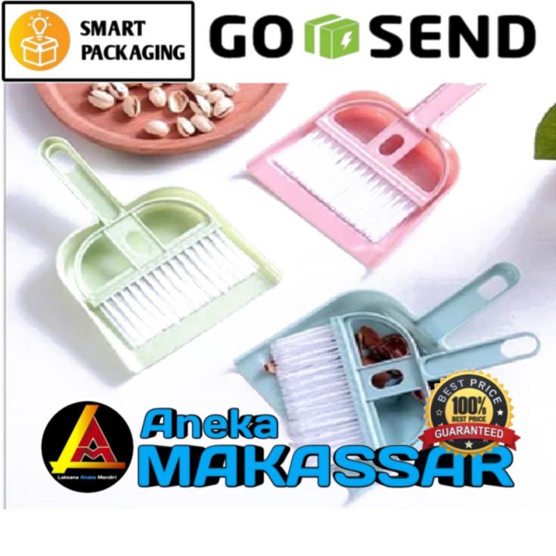 Makassar V123 sapu mini plus serokan sapu pengki mini dustpan set