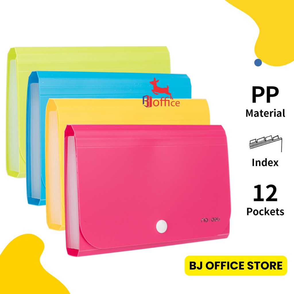 

Deli Dompet plastik A6 map uang map nota map giro Expanding File - E5561