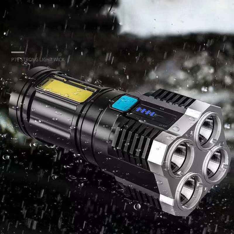 Senter Multifungsi Mitsuyama MS-1223 Super Terang COB USB Charger Original