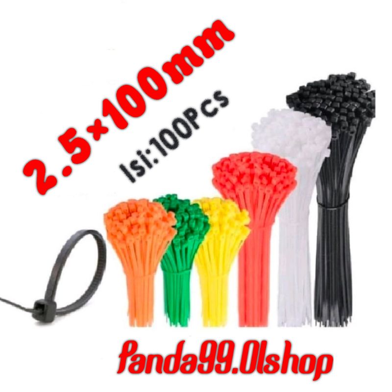 Kabel Ties 10cm Cable Tie Tali Serut 2.5x100mm 10cm⭐panda99⭐