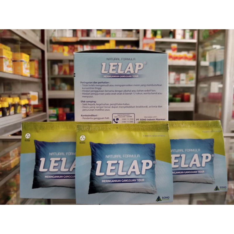 LELAP 1 STRIP 4 KAPSUL | OBAT TIDUR - ED 02/2025