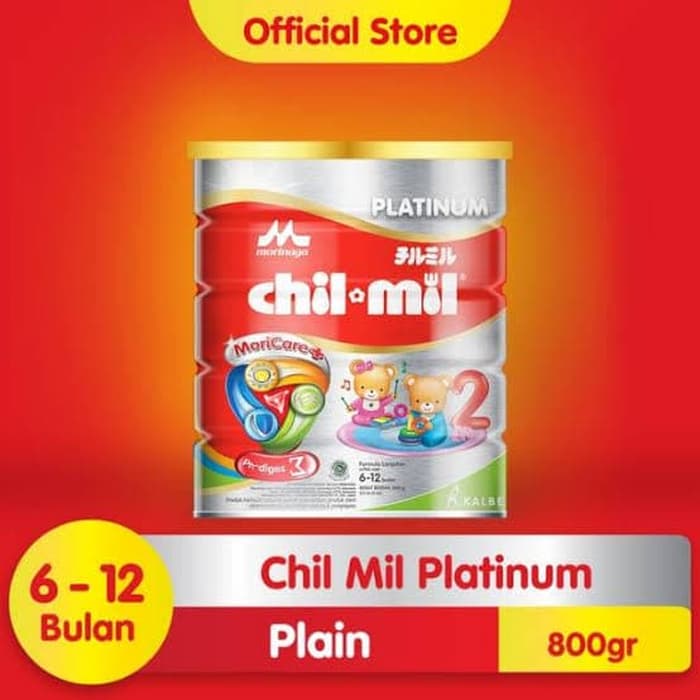 Morinaga CHIL MIL Platinum 2 (6-12 bulan) kaleng 800gr CHILMIL