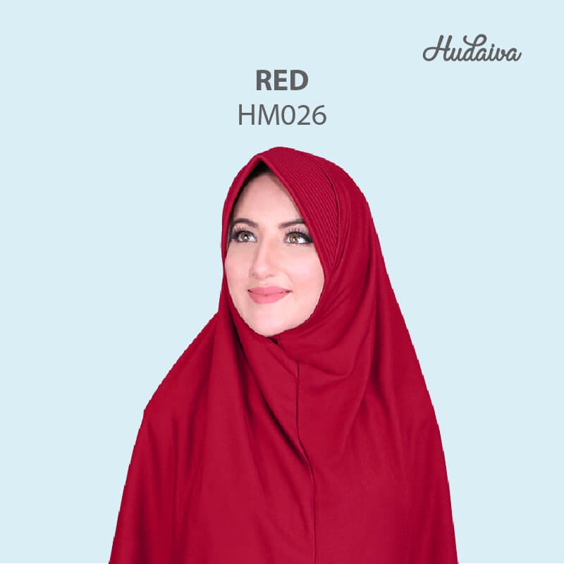 Jilbab Hudaiva Morocco HDVA - HM026 Red