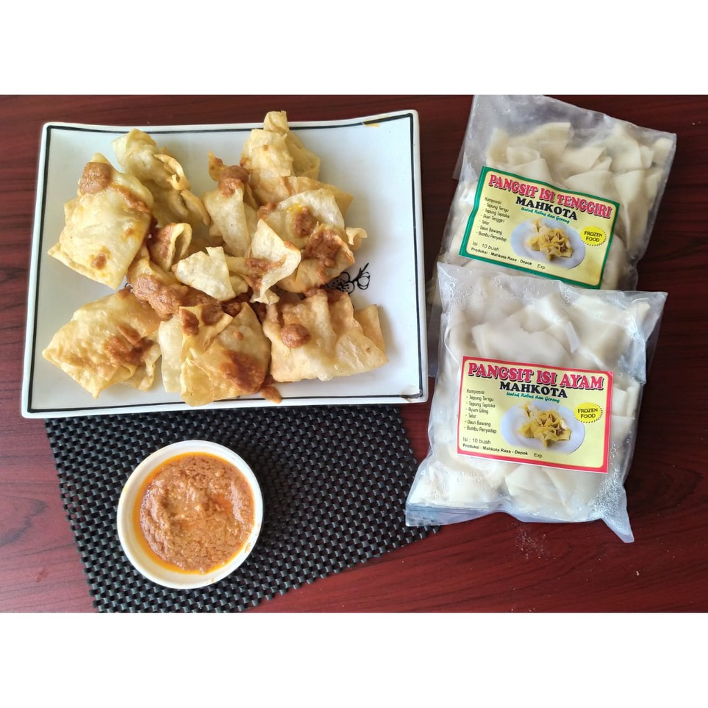 PANGSIT ISI AYAM PLUS BUMBU KACANG