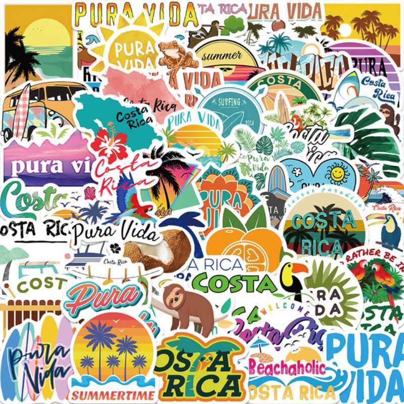 

Stiker Travel Costa Rica Pack Style 260229- Stiker Aesthetic Keren Imut Laptop, Aksesoris Hp, Anti Air, Motif, Helm, Tumbler, Koper, Kulkas