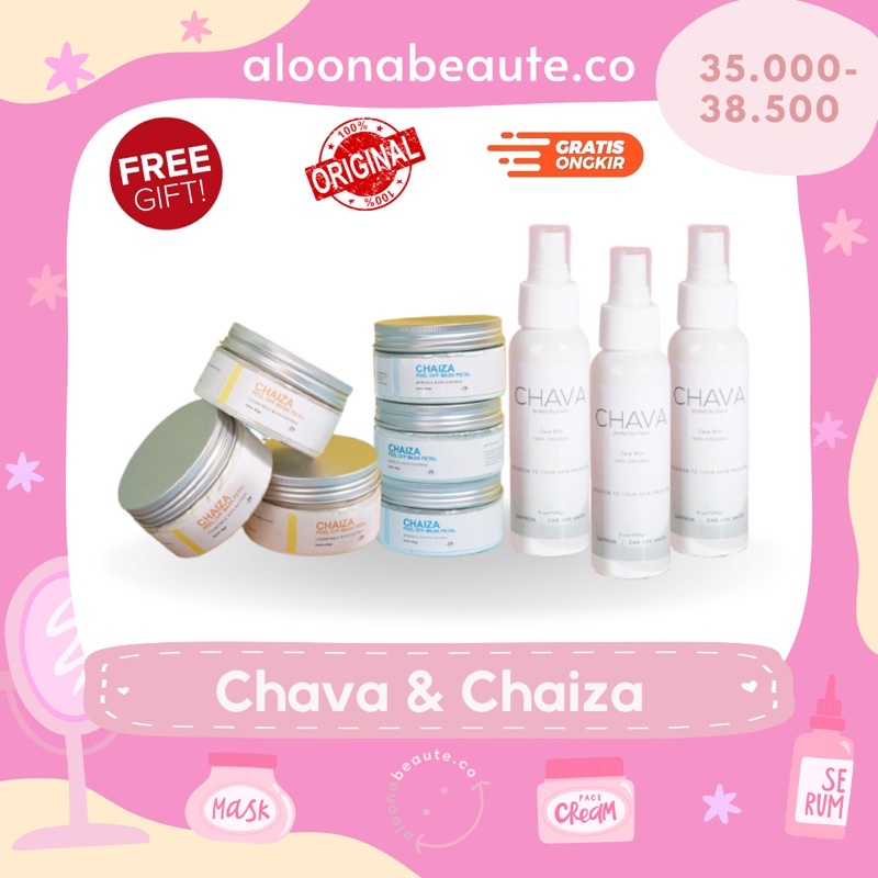 CHAVA CHAIZA Saffron Facemist Zamzam Water & Peel off mask 100ml BPOM