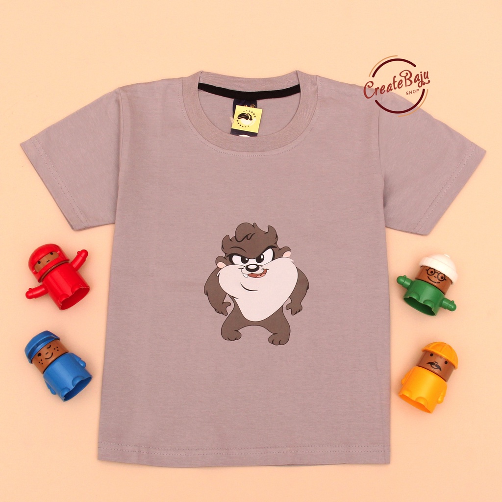 CUSTOM KAOS ANAK LAKI TAZMANIA 1-7 TAHUN BAJU ATASAN ANAK LAKI FASHION TERMURAH BAHAN KATUN