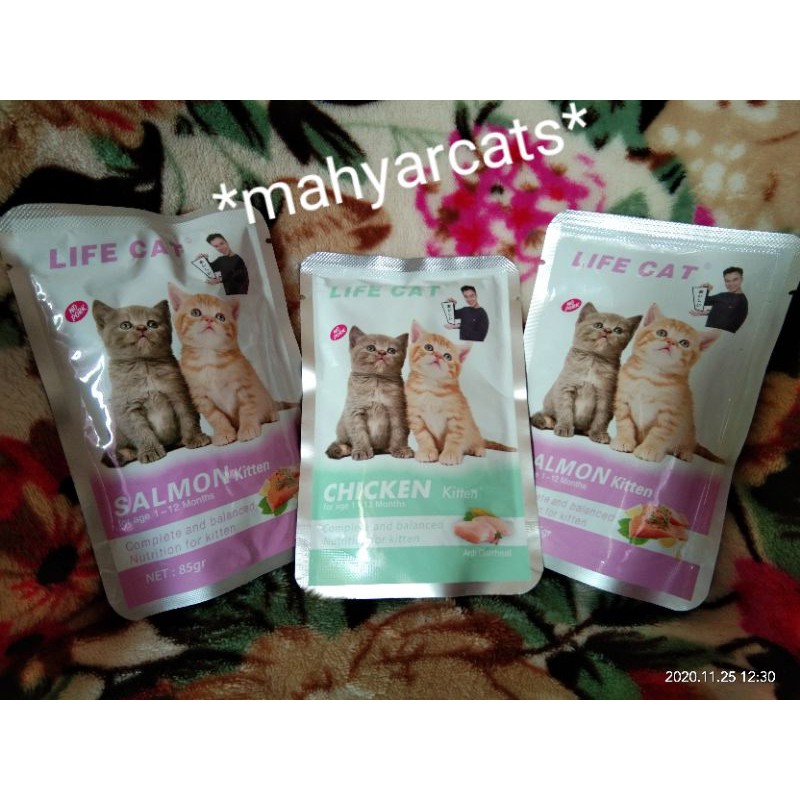 Makanan Kucing basah murah Life Cat pouch 85gr All Varian