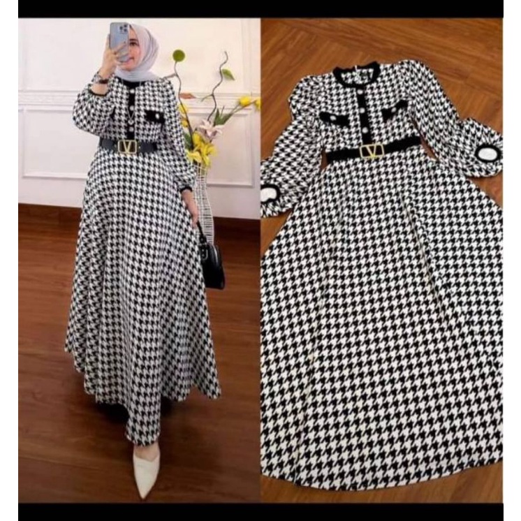 extu original ARUNA BELT midi dress scuba premium tebal