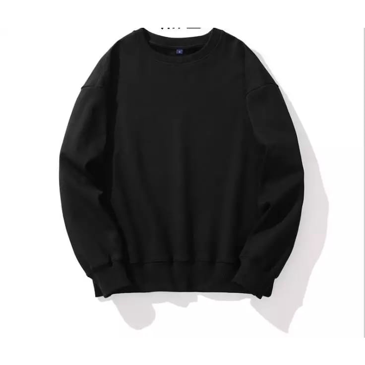 KIYOWO-Baju Sweater Rajut Pria Polos Lengan Panjang