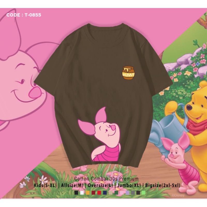 KAOS PIGLET POOH/T-SHIRT KATUN PIGLET BIG