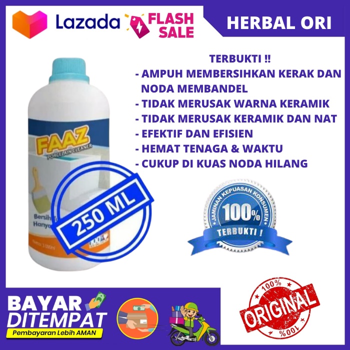 pembersih keramik kamar mandi / faaz porcelain cleaner / faaz pembersih kerak keramik / fazz pembers