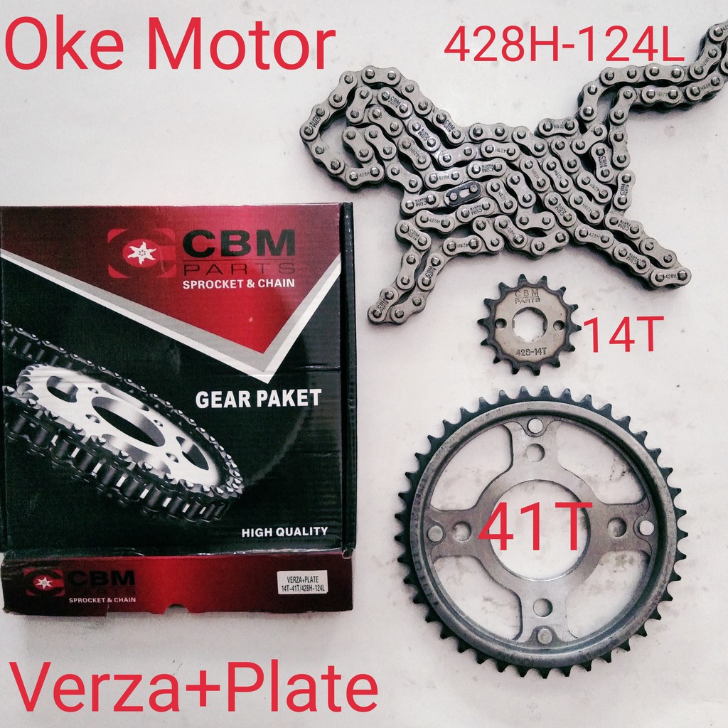 gear set gear paket motor verza/mega pro new