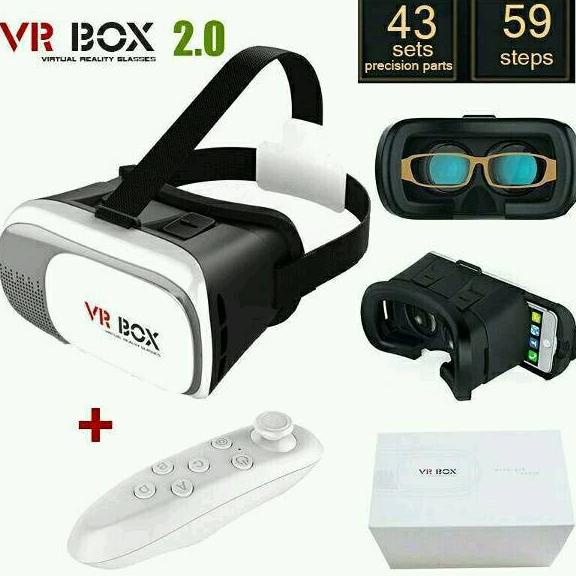 TERBARU|NEW STOCK|READY STOCK|BIG SALE VR BOX 3D 360 + REMOTE REMOT VIRTUAL REALTY 2.0 BARU 