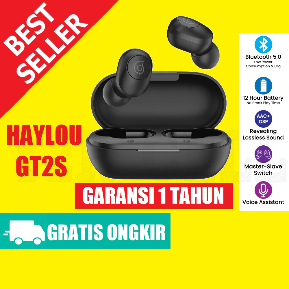 HAYLOU GT2S TWS AAC Wireless Earphone Headset Bluetooth