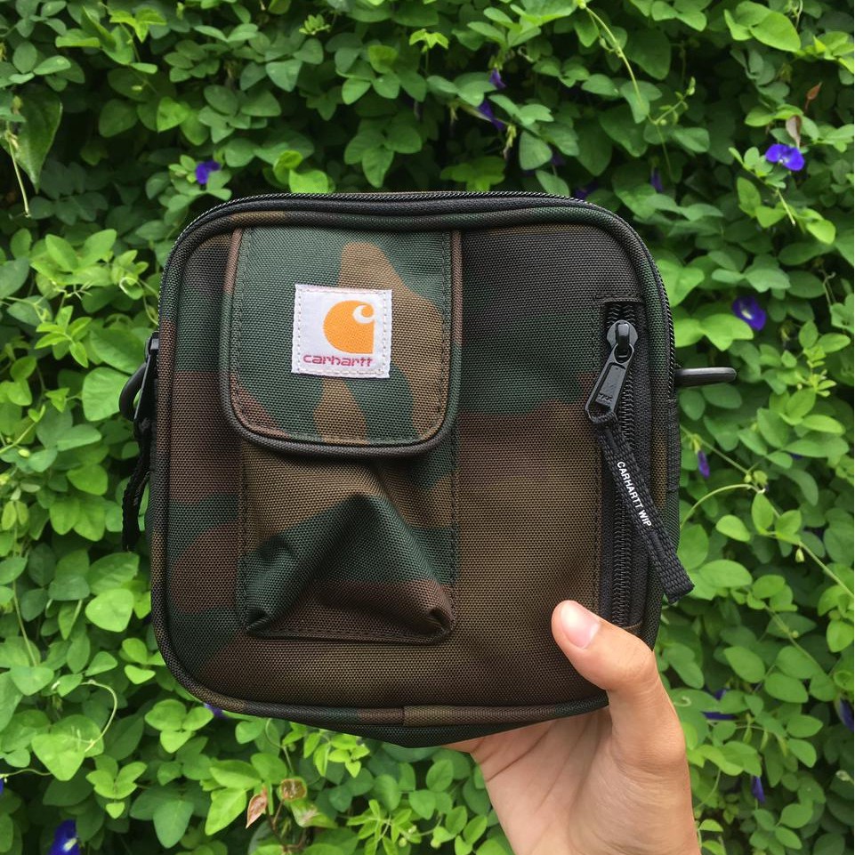 CARHARTT WIP ESSENTIAL SMALL SLING BAG CAMO EVERGREEN  | TAS SELEMPANG