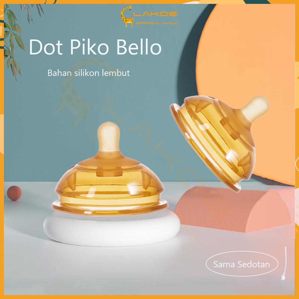 LAKOEOFFICIALMALL Dot Piko bello leher lebar bahan silikon lembut