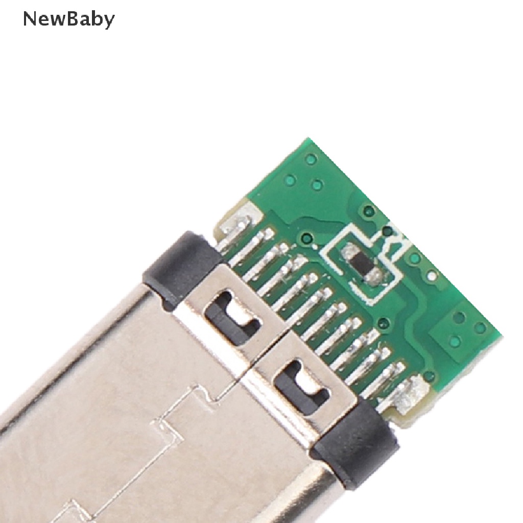 Newbaby 5Pcs Soket Konektor Plug Solder USB 3.1 Tipe C Male DIY Untuk PC Board