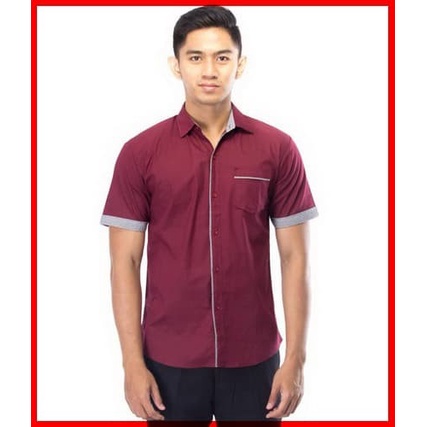 Kemeja Pria Lengan Panjang Terkini Lengan Kerah Branded Elegan Tebal U2M3 Rayon Premium Original Nya