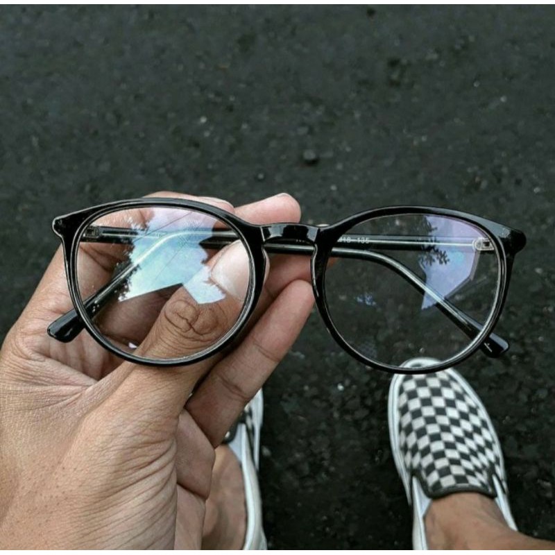 Kacamata Gaya Bening Aksesoris Classy Black by Monaco Eyewear Original