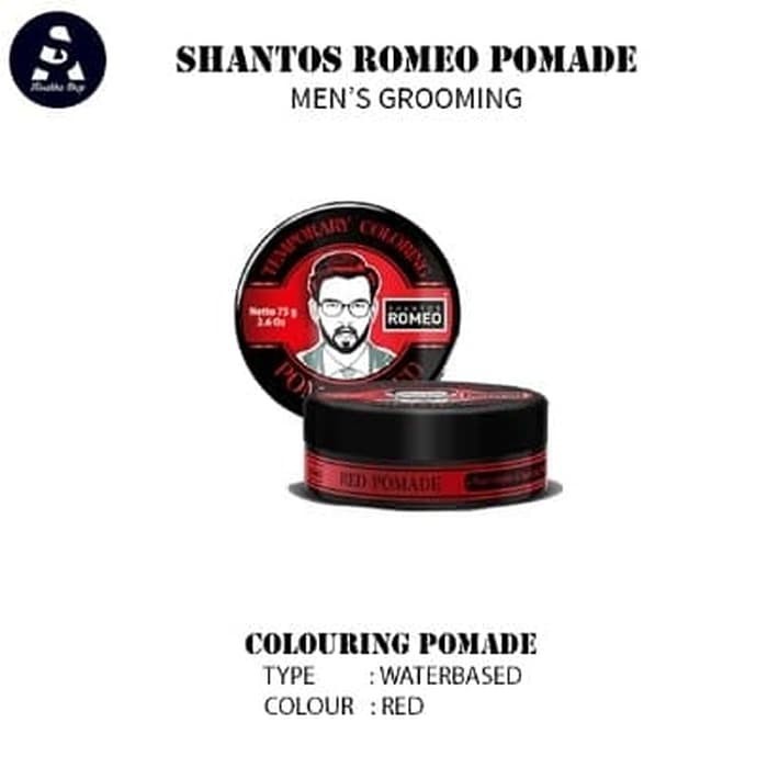Shantos Romeo Temporary Coloring Pomade Red 75 gr