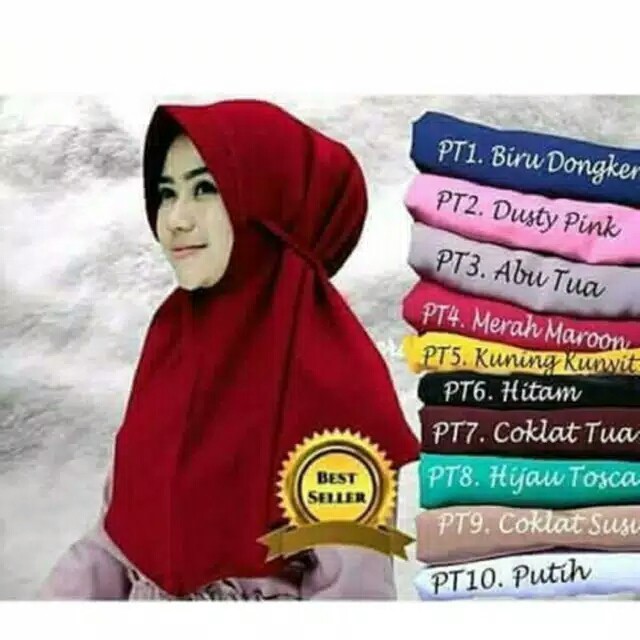 Midi Simpel Pet Tali ||| HIJAB JILBAB KHIMAR INSTAN