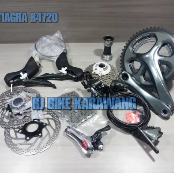 Groupset Shimano Tiagra 4720 R4720 10 Speed Hydraulic Disc