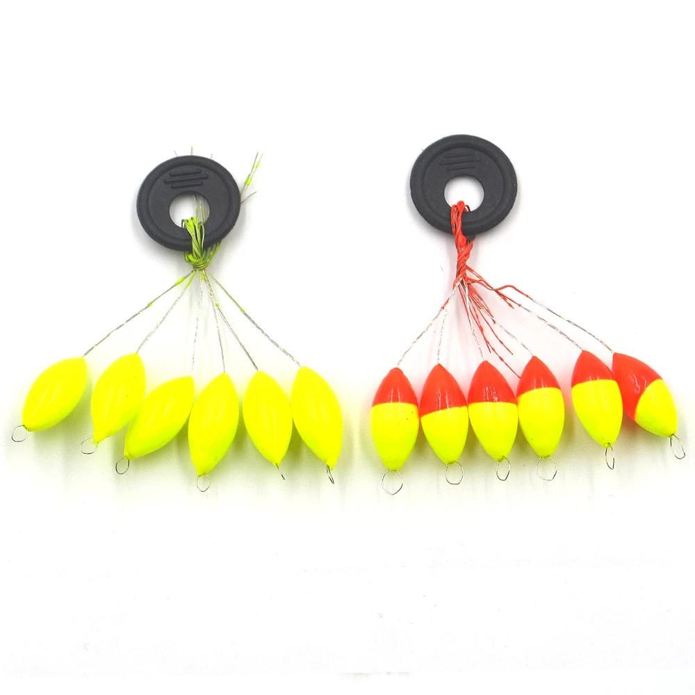 Nickolas1 Pelampung Pancing Oval Mini Pesca Fishing Stopper Space Pelampung Pancing Kacang Oval Warna Campur Pelampung Pancing Bobber