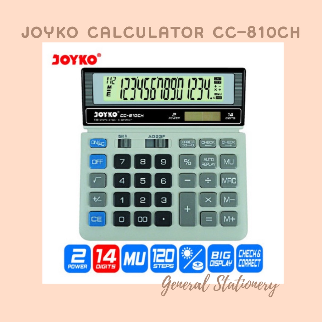 

Joyko Calculator CC-810CH