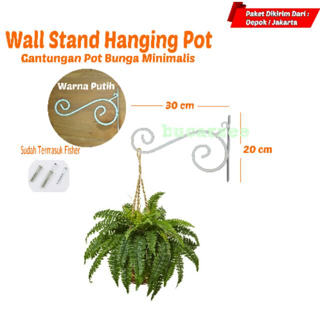 Wall Stand Hanging Pot  Gantungan Pot  Bunga  Minimalis  
