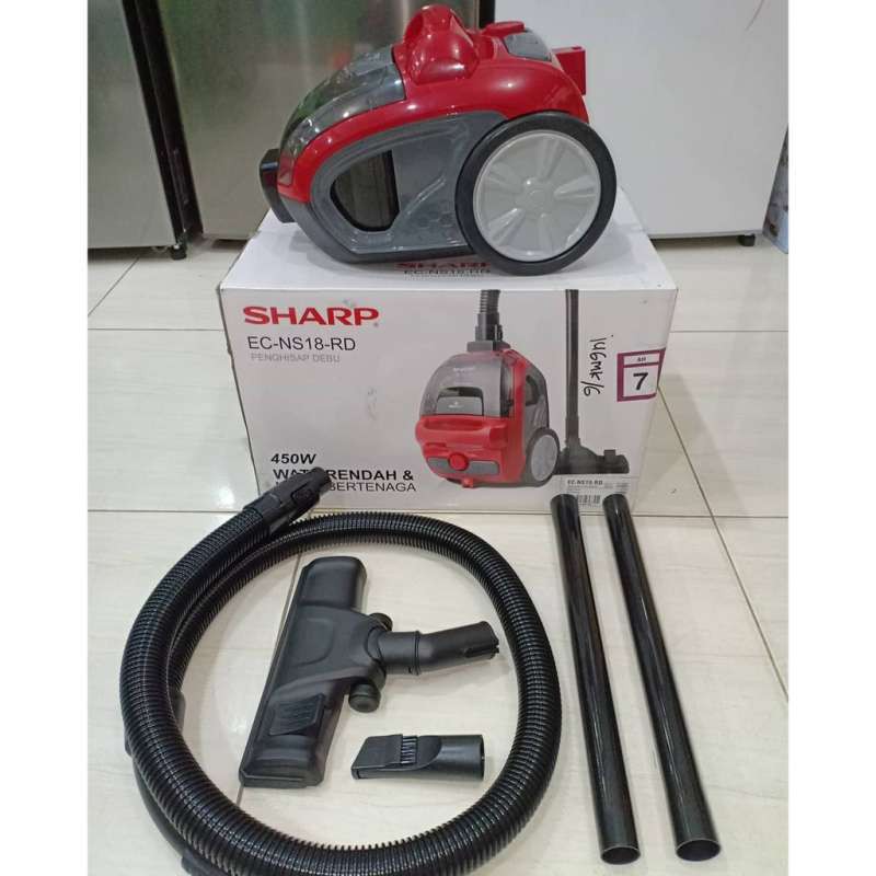 Sharp Vacuum Cleaner 450 Watt ECNS18BK ECNS18RD Low Watt