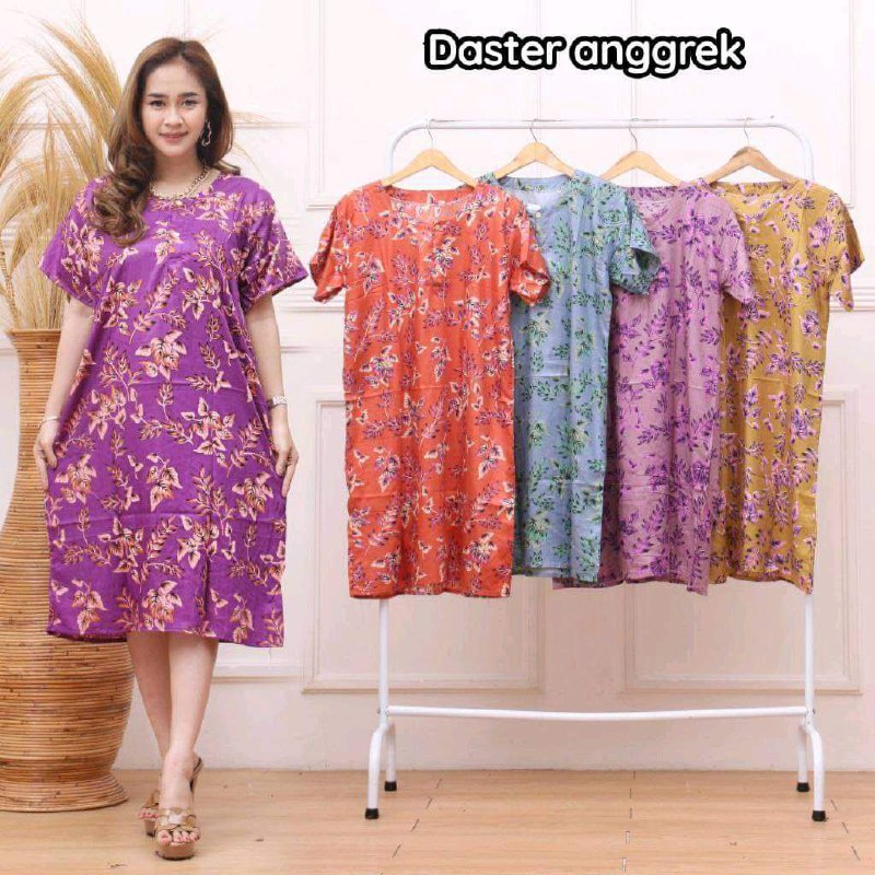 DASTER STANDAR PANJANG SELUTUT BUSUI DADA KANCING  LD 110 PB 115 BAHAN RAYON BERKUALITAS COCOK UNTUK HARIAN DIRUMAH