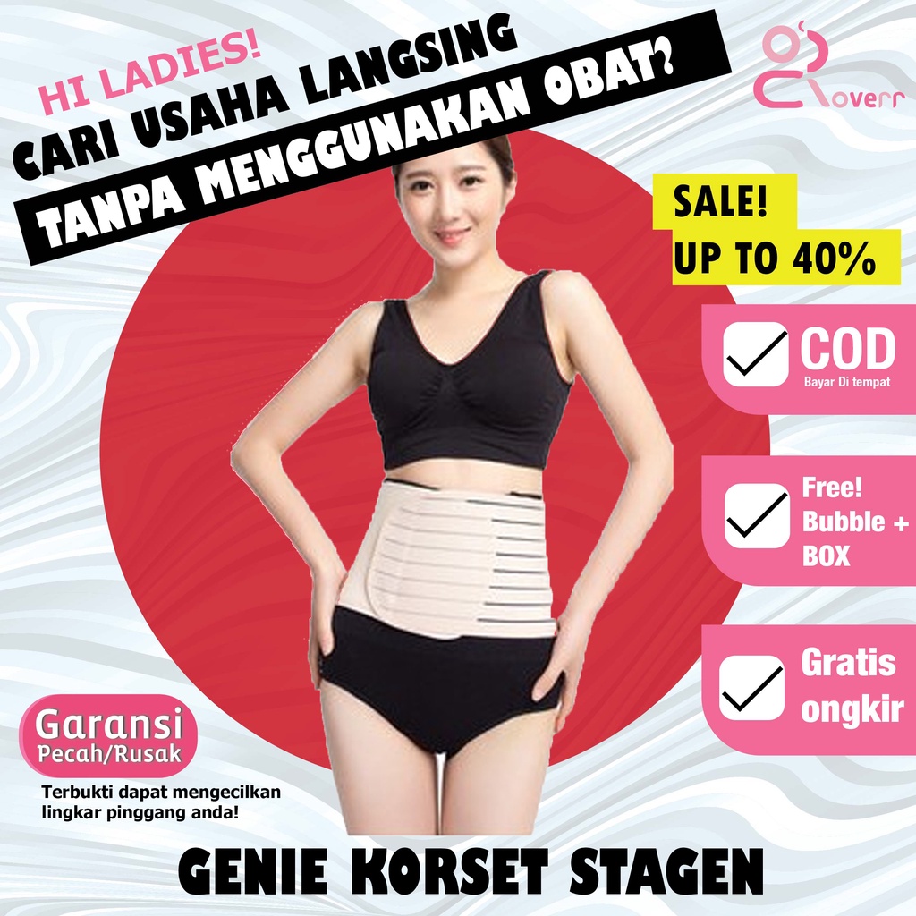 Stagen Korset Corset Wanita Pelangsing Pengecil Perut Buncit Pasca Melahirkan Maternity Hamil Gurita