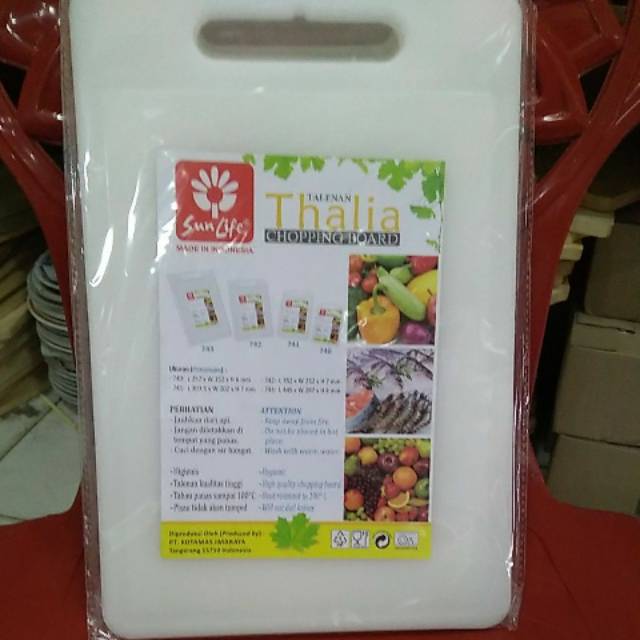 Talenan plastik tebal chopping board sunlife (M)